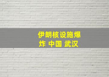 伊朗核设施爆炸 中国 武汉